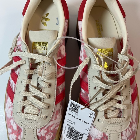 NWT Adidas Gazelle Bold x Liberty London floral sneakers size 7.5 - Picture 9 of 10